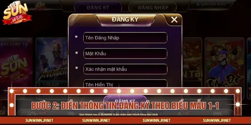 Điền chính xác thông tin biểu mẫu để hoàn tất đăng ký